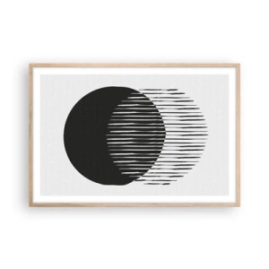 Een poster in een licht eiken lijst - Zijn alter ego - 91x61 cm