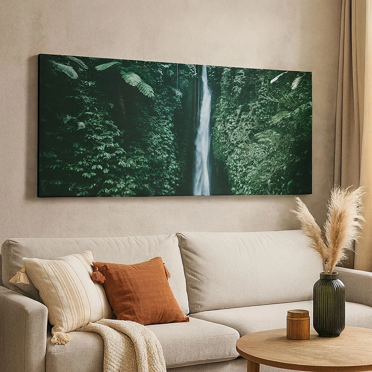 Schilderen op canvas - Tropische spa - 100x40 cm
