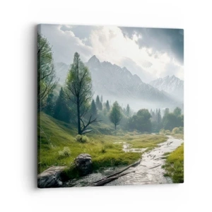 Schilderen op canvas - Daarheen en terug - 30x30 cm
