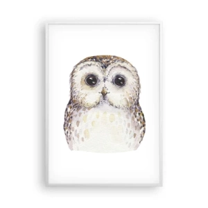 Poster in een witte lijst - Kijk in mijn ogen - 70x100 cm