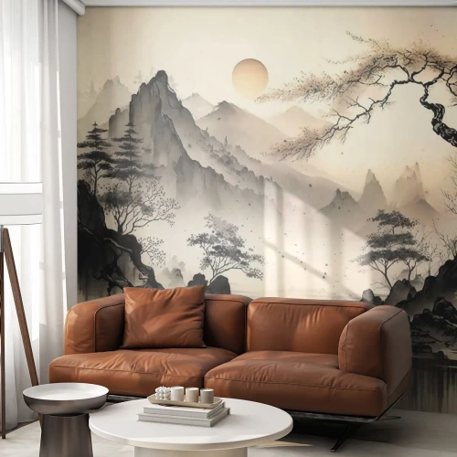 Zelfklevend Fotobehang Deluxe Sticker - De unieke charme van het Oosten - Azië, Japan, Weergave - 350x256 cm