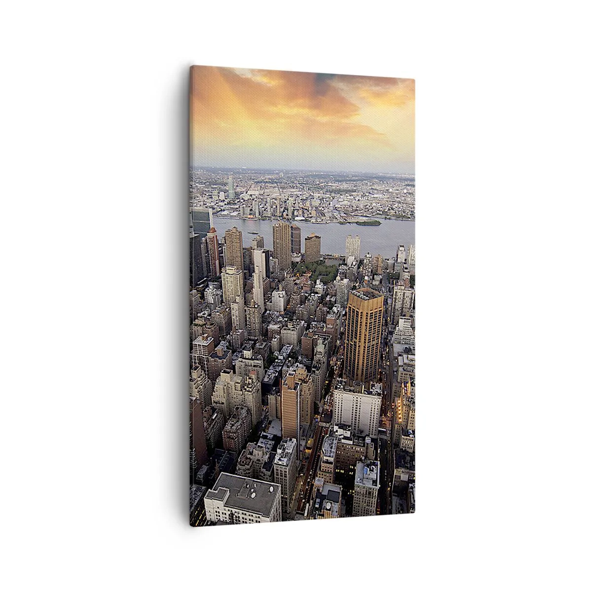 Schilderen op canvas - Het kloppend hart van onze tijd - 55x100 cm