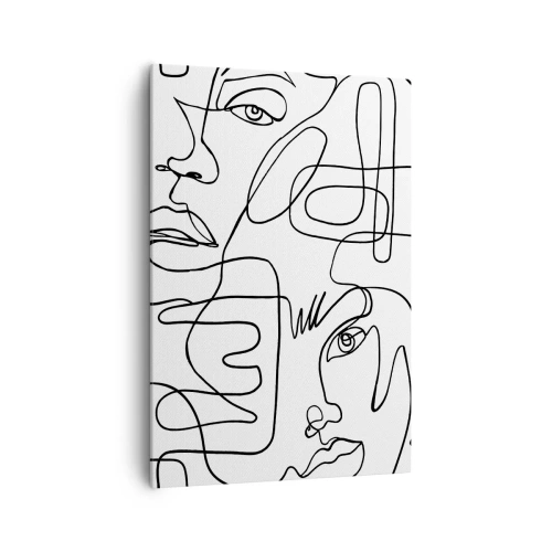 Schilderen op canvas - In verwarde emoties - 70x100 cm