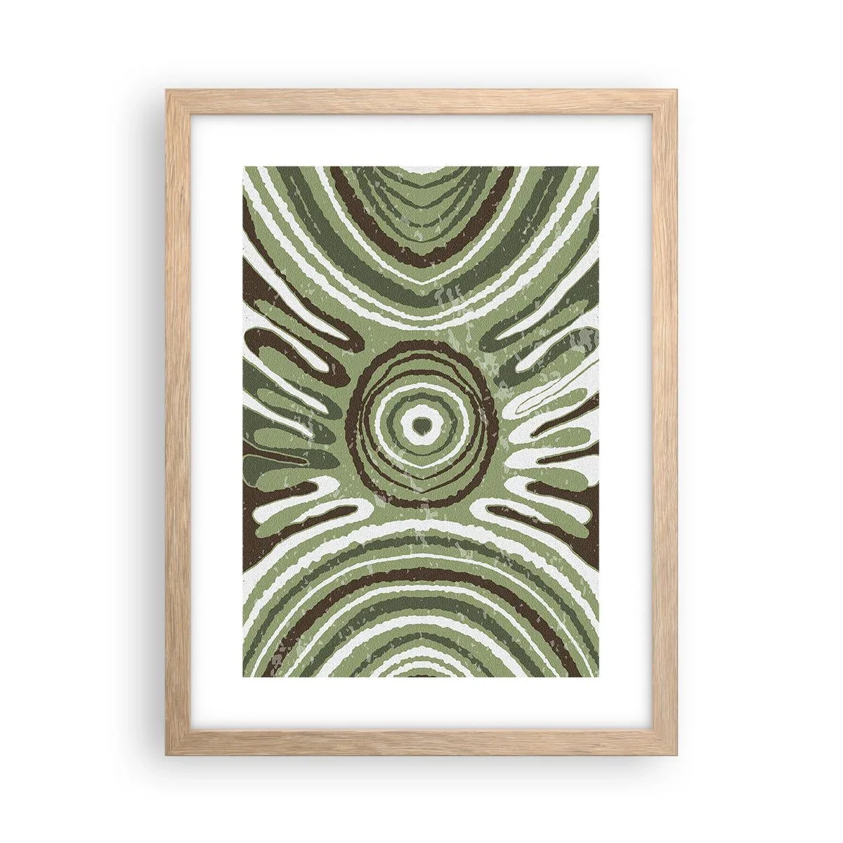 Een poster in een licht eiken lijst - Een explosie van emoties - 30x40 cm