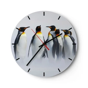 Wandklok - Klok - Ontmoeting in avondjurken - 40x40 cm