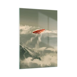 Schilderen op glas - Onverschrokken pionier - 50x70 cm