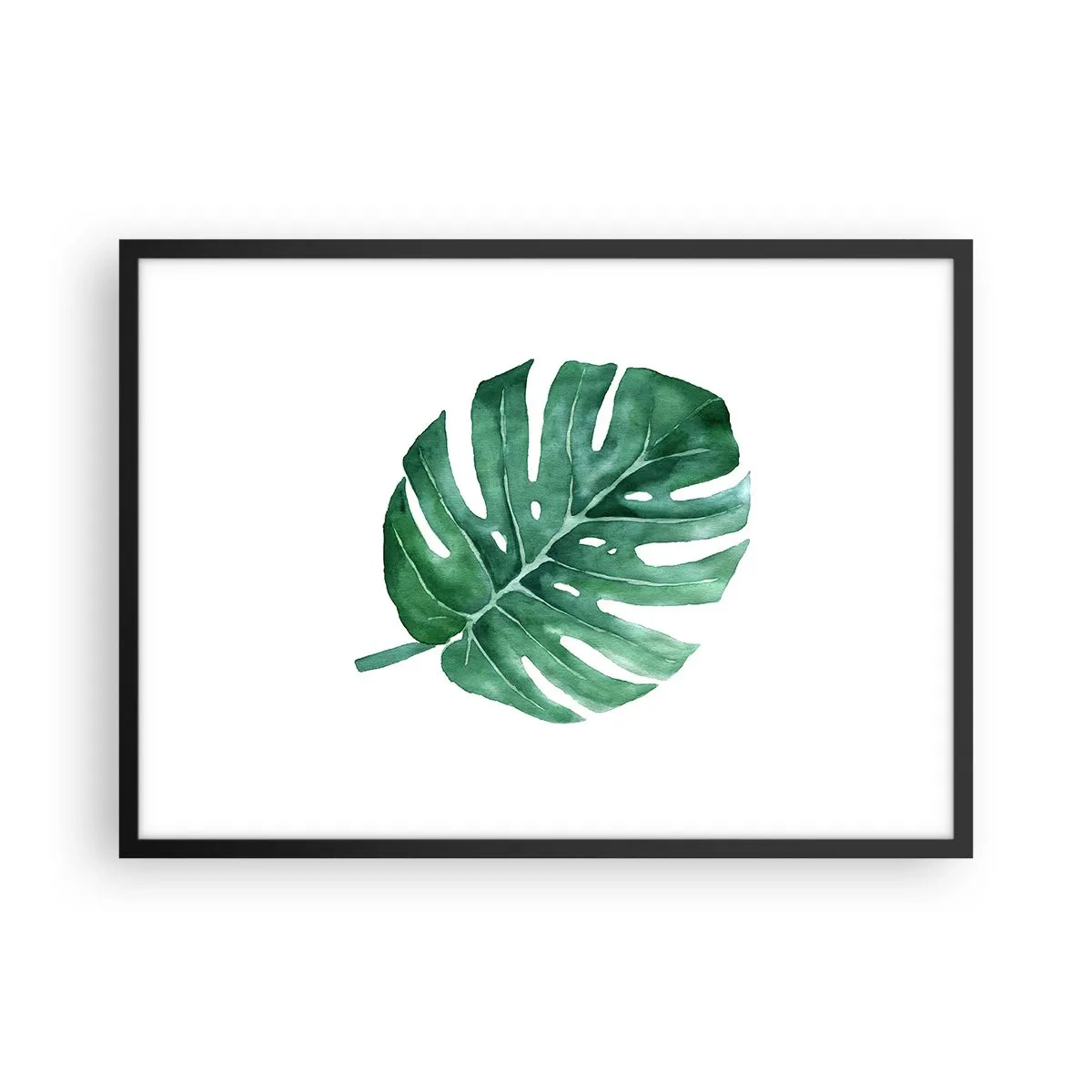 Poster in een zwarte lijst - Groen concept - 70x50 cm