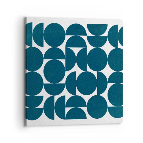 Schilderen op canvas - Cirkels en halfcirkels - 70x70 cm