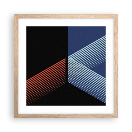 Een poster in een licht eiken lijst - Een eenvoudig verhaal - 40x40 cm