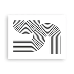 Poster - In de bocht - 40x30 cm