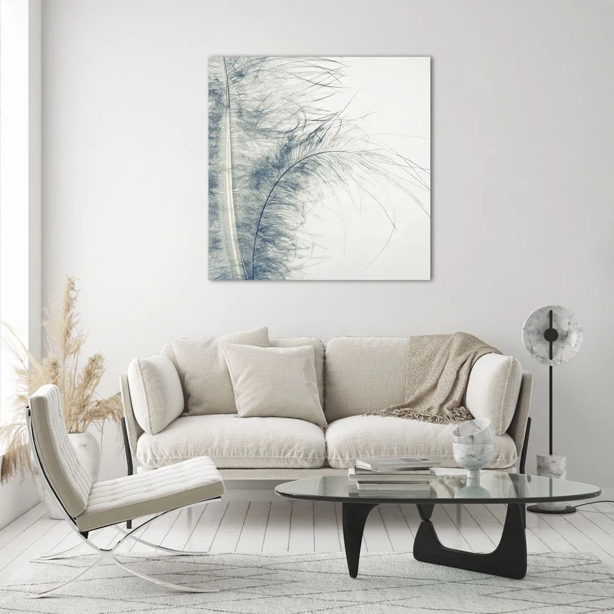 Schilderen op glas - Het gefluister van de natuur - 60x60 cm