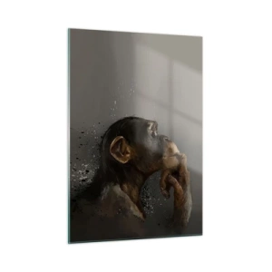 Schilderen op glas - Zeker een denker - 50x70 cm