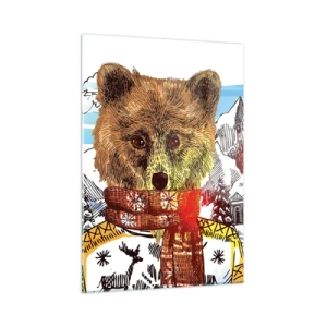 Schilderen op glas - De berenhut - 50x70 cm