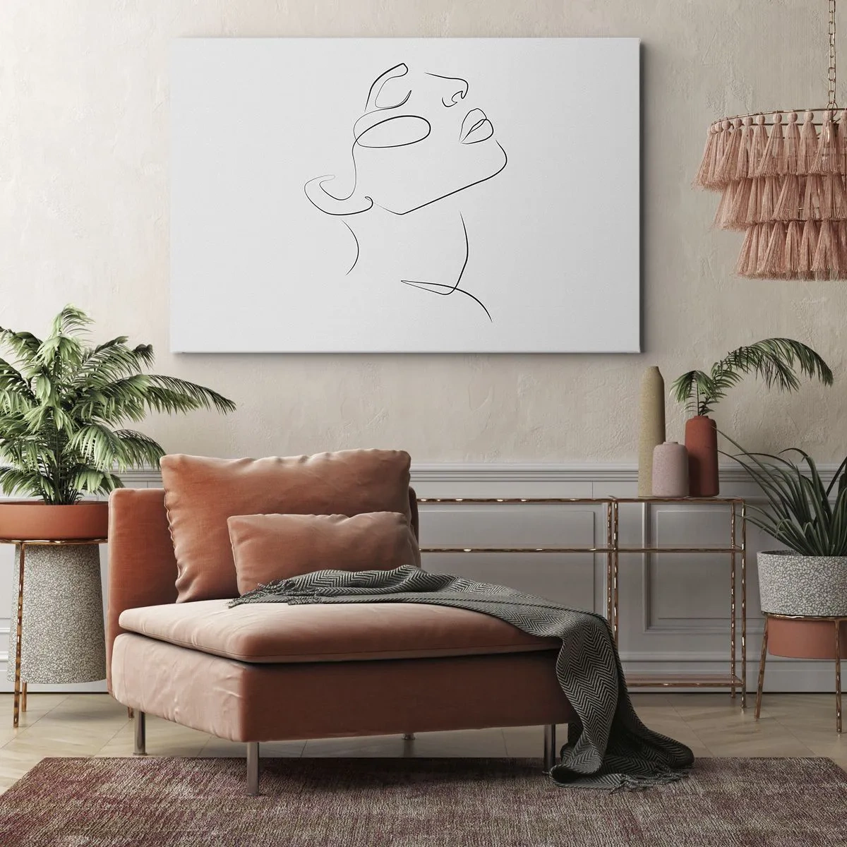Schilderen op canvas - De wendingen van dromen - 100x70 cm