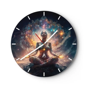 Wandklok - Klok - Stroom van goede energie - 40x40 cm
