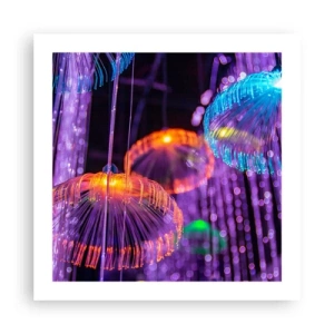 Poster - Lichte fontein - 50x50 cm