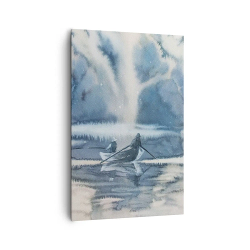 Schilderen op canvas - Vissers in hun paradijs - 80x120 cm