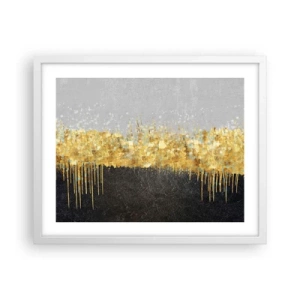 Poster in een witte lijst - Naar binnen en naar boven - 50x40 cm