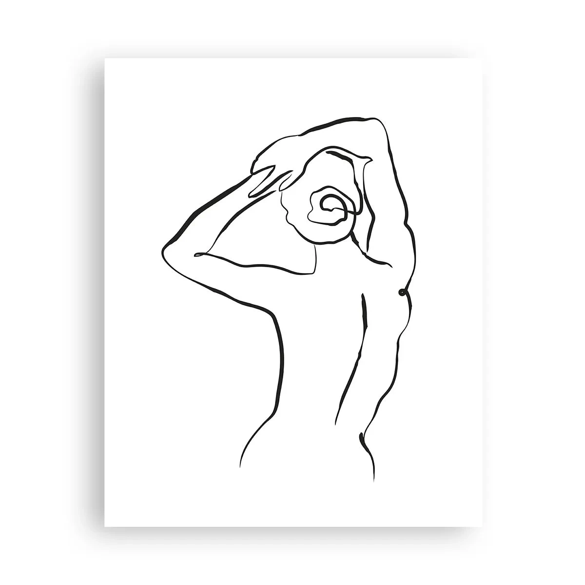 Poster - Naakt in de ochtend - 40x50 cm