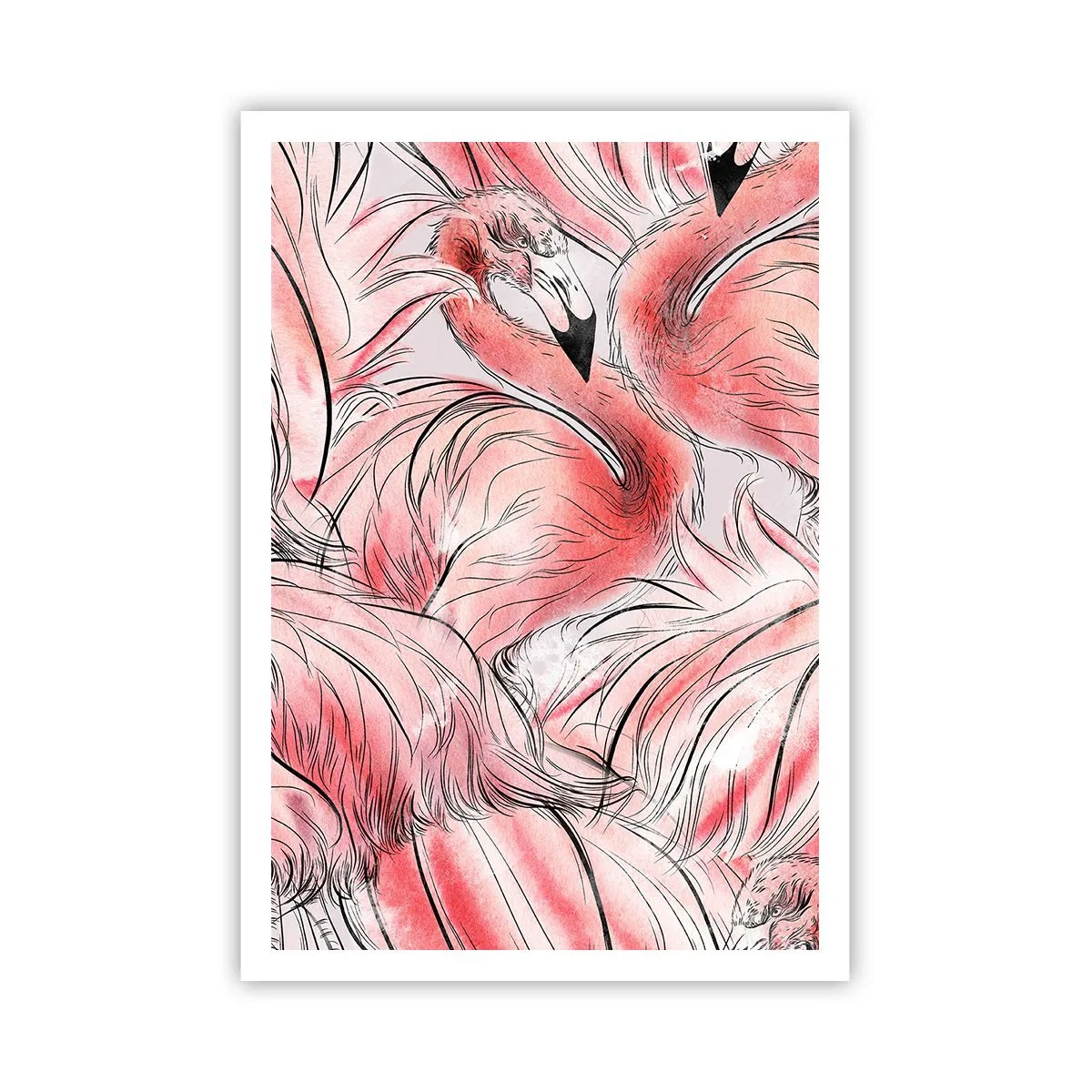Poster - Vogelcorps de ballet - 70x100 cm