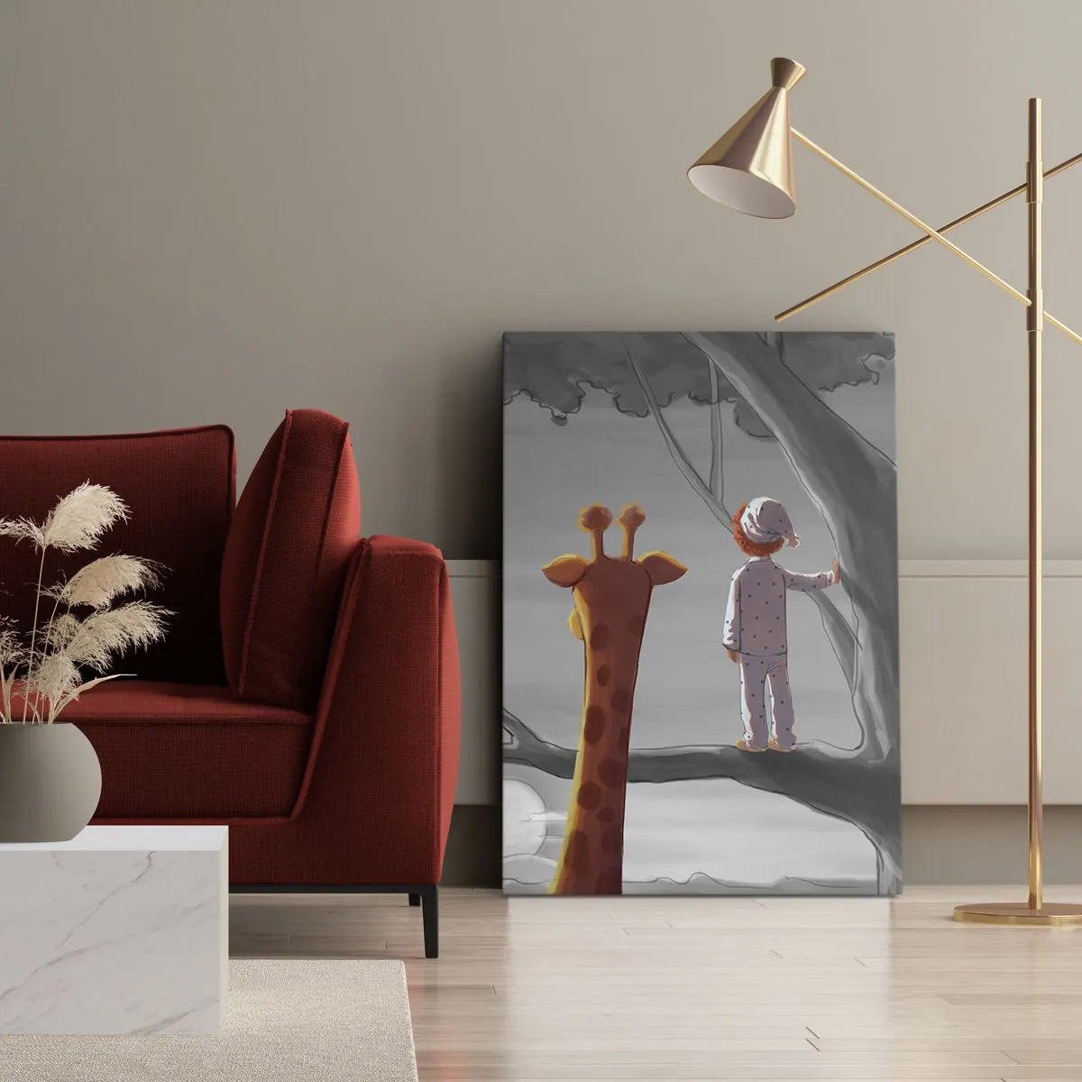 Schilderen op canvas - Dit gebeurt echt - 80x120 cm