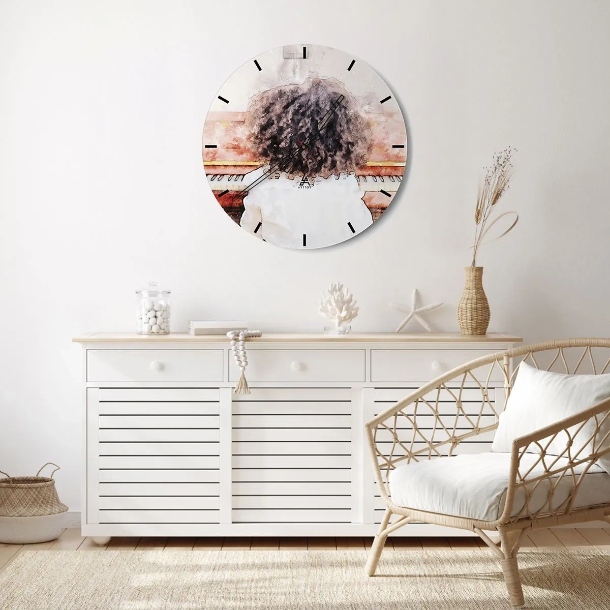 Wandklok - Klok - In de nieuwe wereld - 40x40 cm