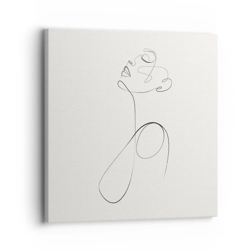 Schilderen op canvas - Loopt in dromen - 30x30 cm