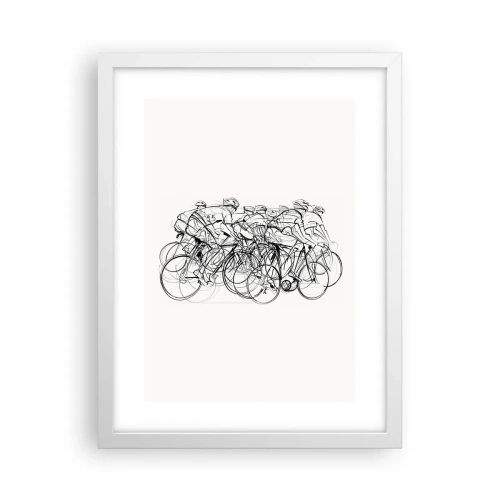 Poster in een witte lijst - Samen als team - 30x40 cm