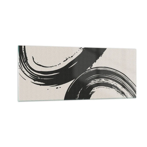 Schilderen op glas - Vegend en cirkevormig - 100x40 cm