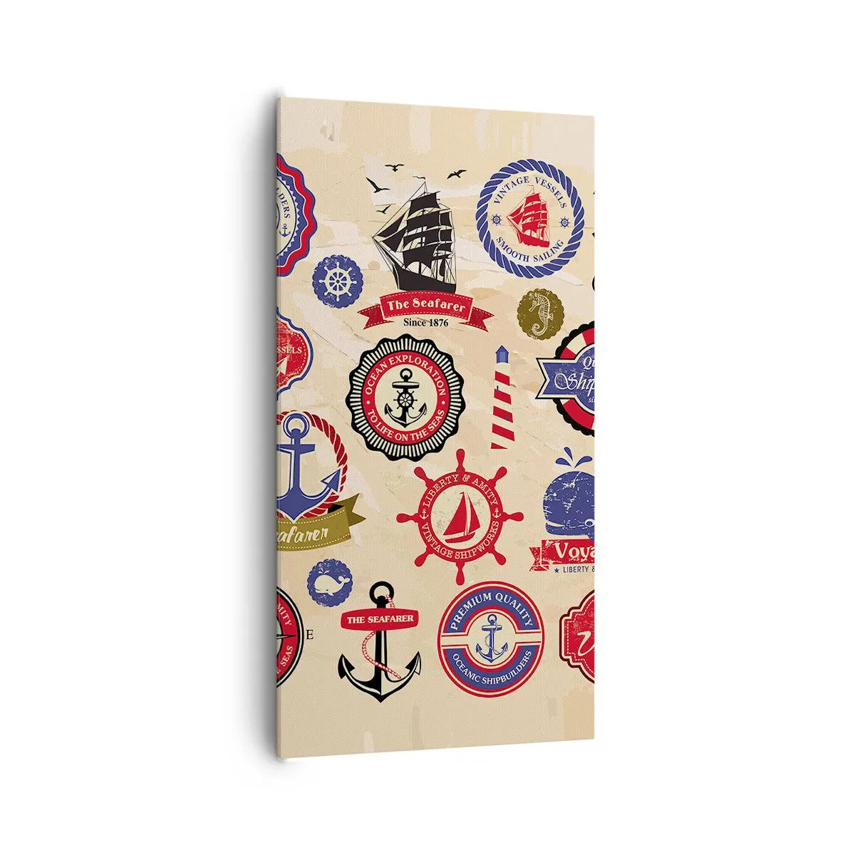 Schilderen op canvas - Zeilende broederschap - 65x120 cm