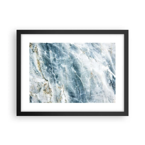 Poster in een zwarte lijst - Ijs wereld - 40x30 cm