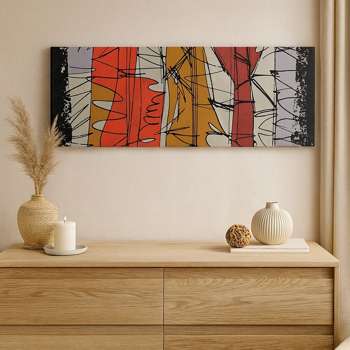 Schilderen op canvas - Spontane compositie - 30x30 cm