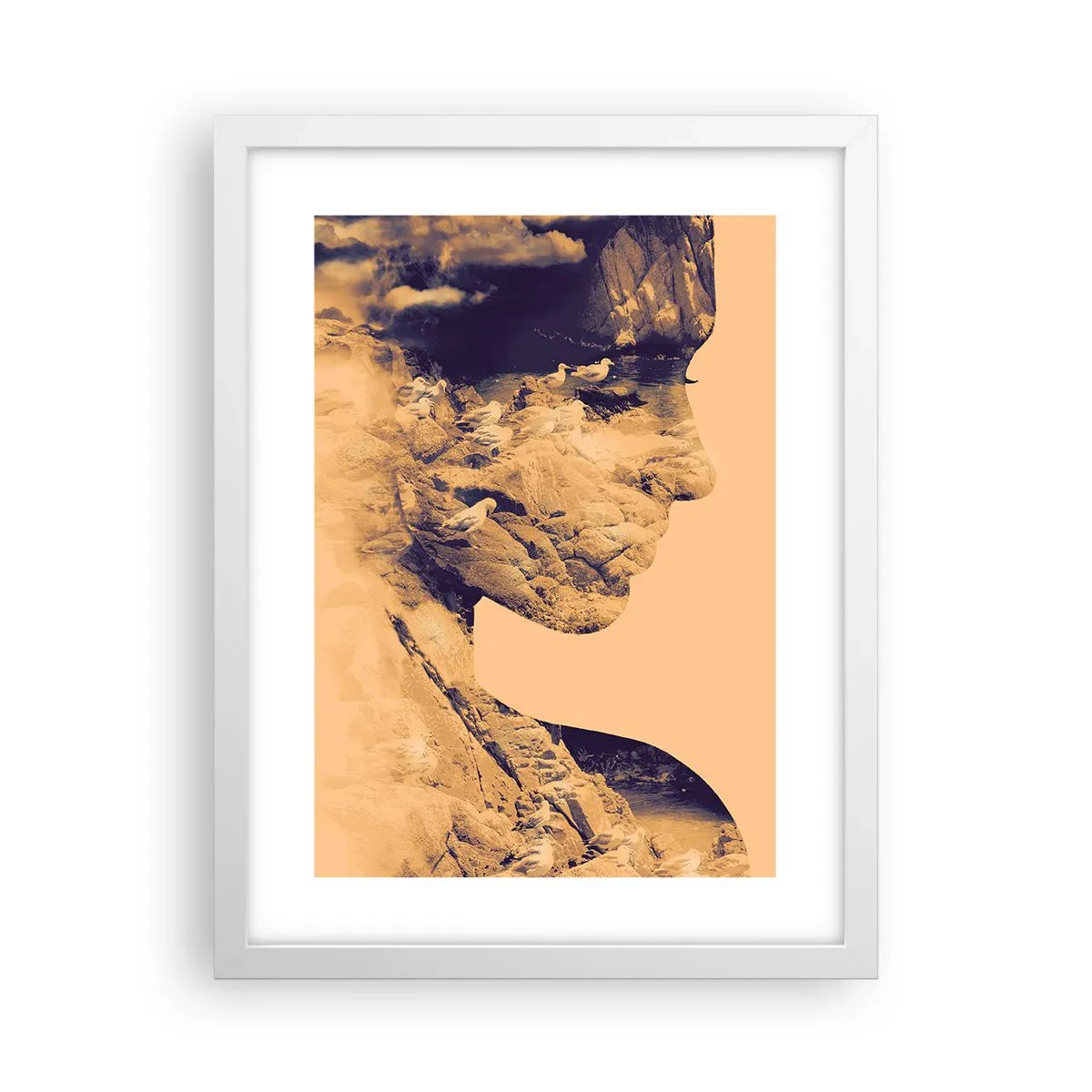 Poster in een witte lijst - Van nature mooi - 30x40 cm