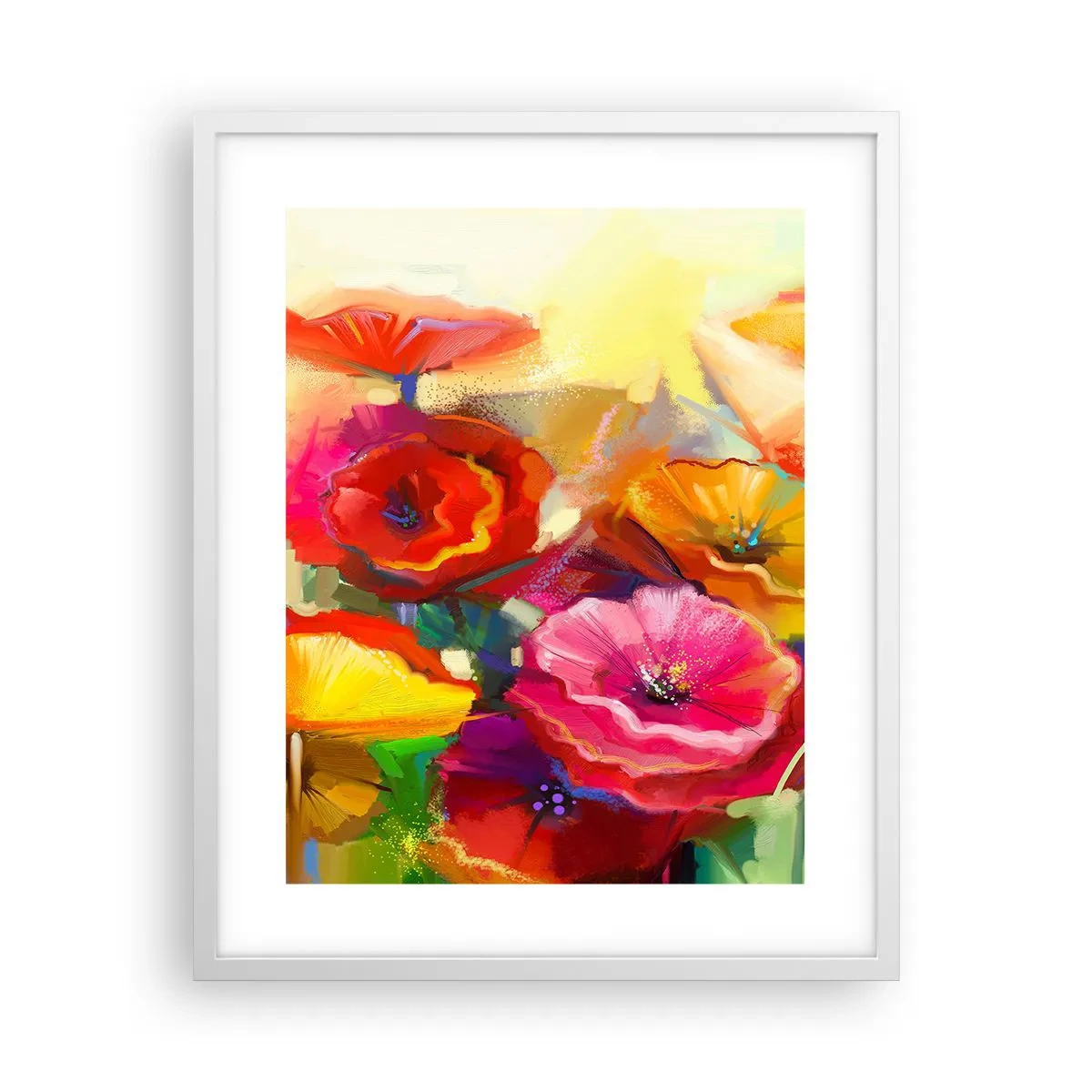 Poster in een witte lijst - Niet alleen rood - 40x50 cm