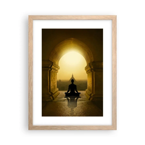 Een poster in een licht eiken lijst - Volledige harmonie - 30x40 cm