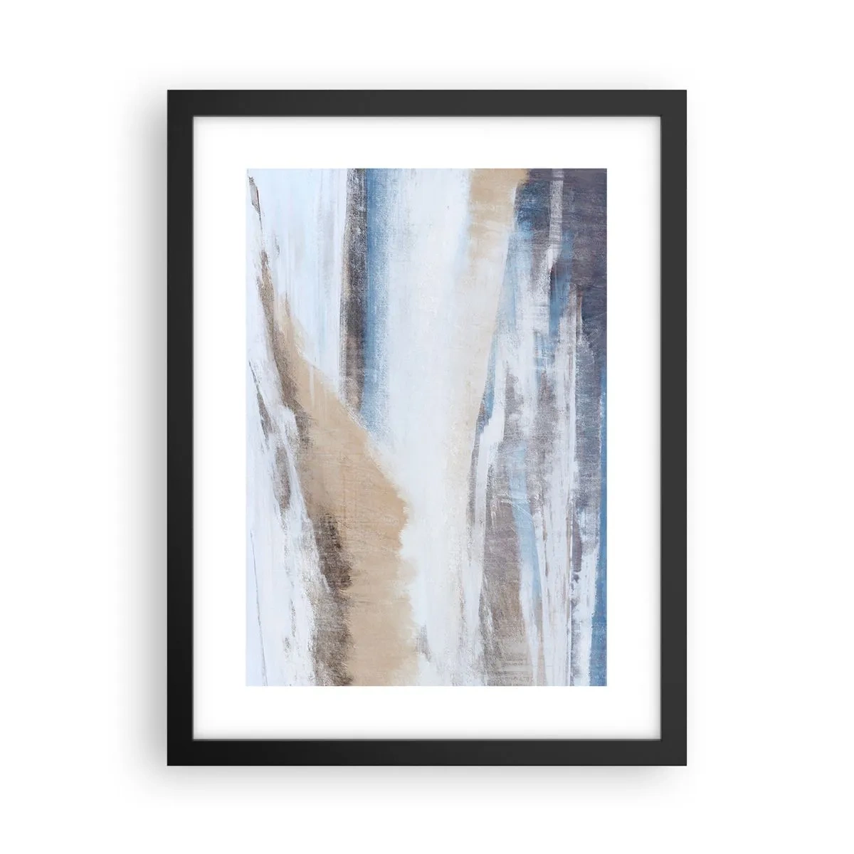 Poster in een zwarte lijst - Winterse compositie - 30x40 cm