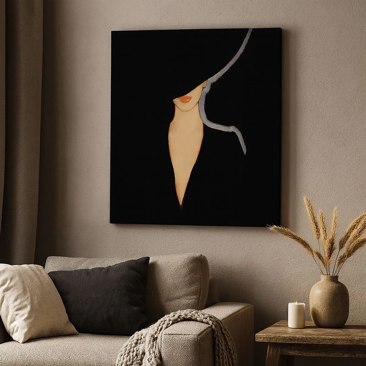 Schilderen op canvas - Elegantie en stijl - 30x30 cm