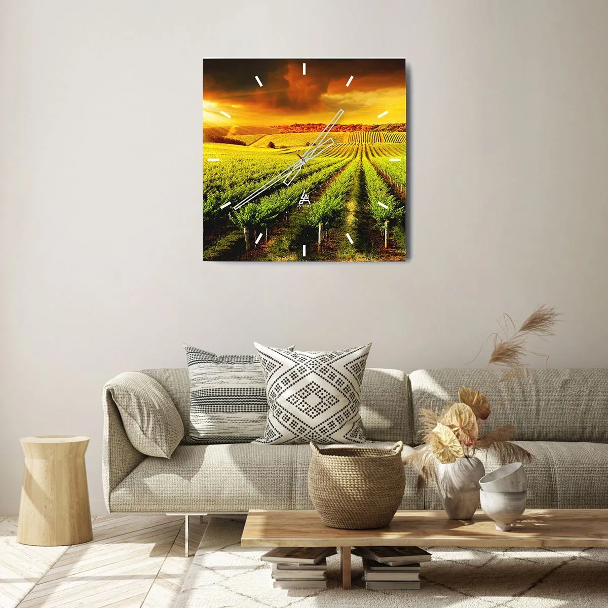 Wandklok - Klok - Onder de Australische zon - 30x30 cm