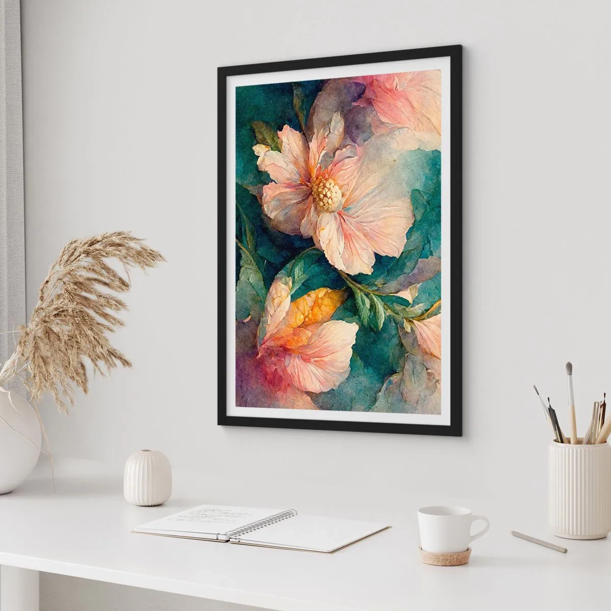 Poster in een zwarte lijst - Gewoon subtiliteit - 70x100 cm