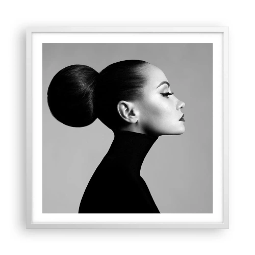 Poster in een witte lijst - Moderne Nefertiti - 60x60 cm