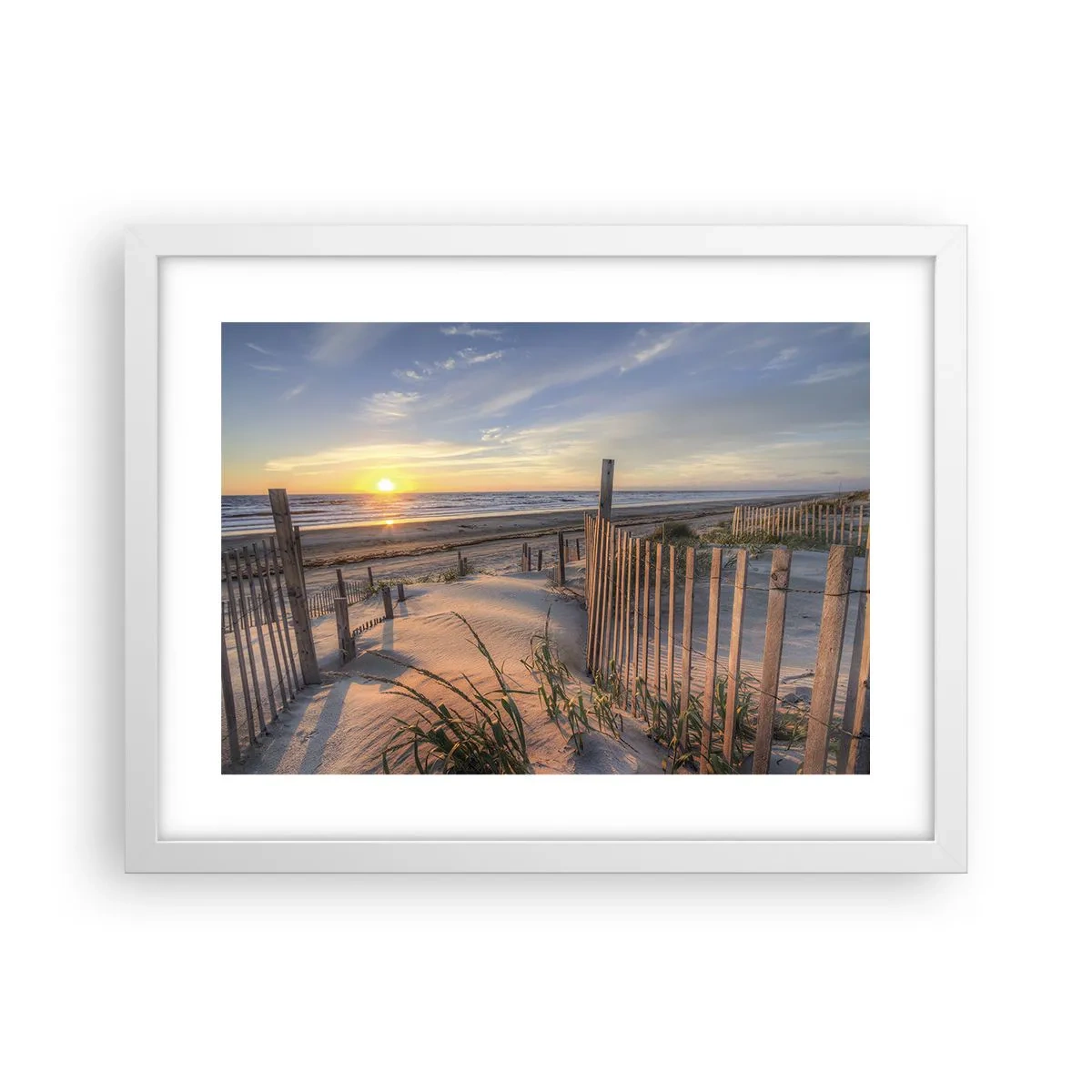 Poster in een witte lijst - Glans en schaduw van de wind - 40x30 cm