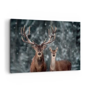 Schilderen op canvas - Heer van het bos met zijn vrouw - 120x80 cm