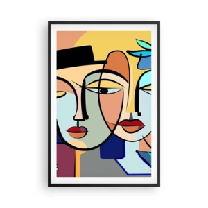 Poster in een zwarte lijst - Picasso's randez-vous - 61x91 cm