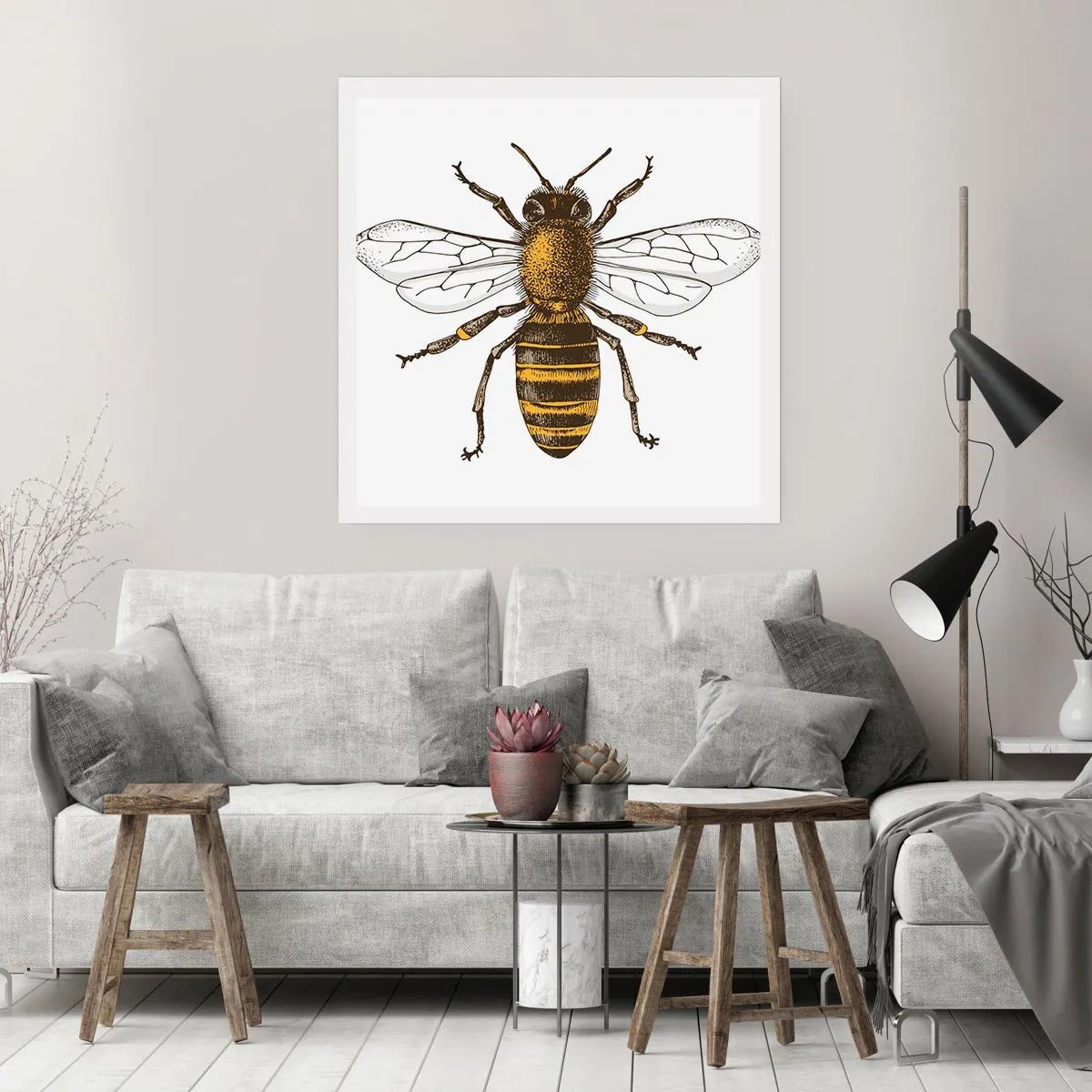 Poster - Mooi en goed - 60x60 cm