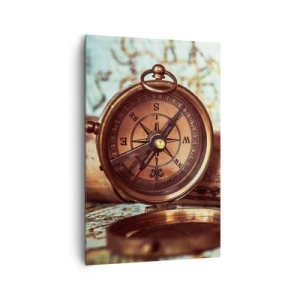 Schilderen op canvas - Een piratenavontuur in het Caribisch gebied wacht op je - 80x120 cm