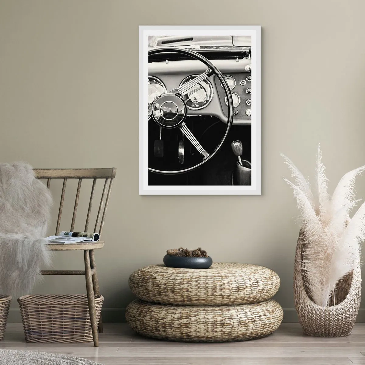 Poster in een witte lijst - De droom van een verzamelaar - 30x40 cm