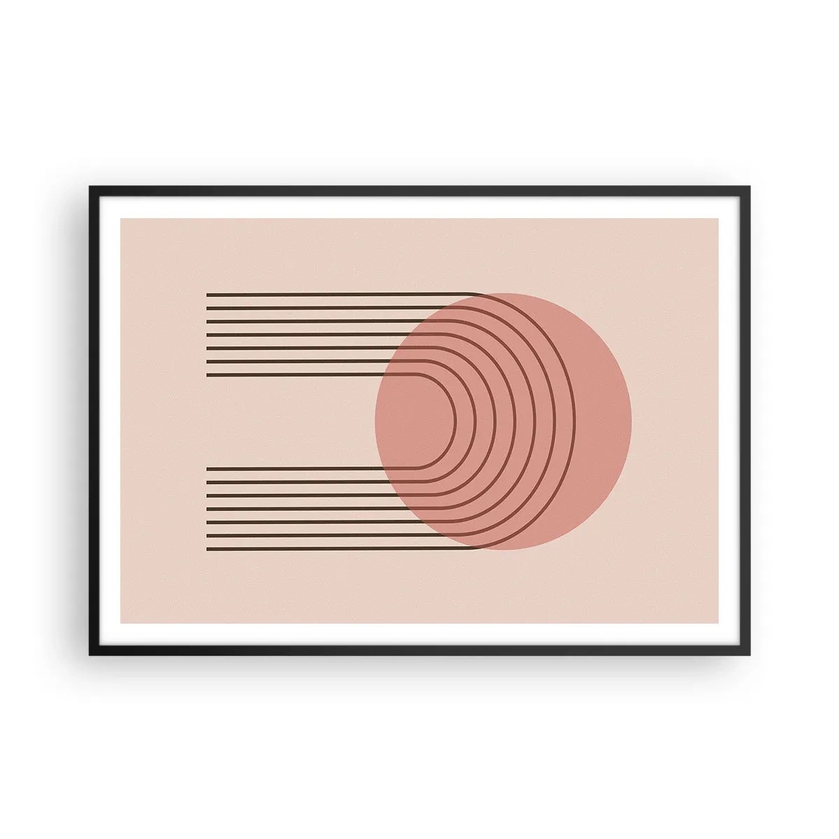 Poster in een zwarte lijst - Onweerstaanbare aantrekkingskracht - 100x70 cm