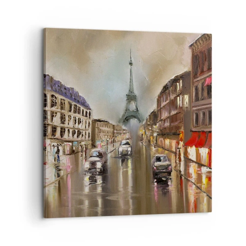 Schilderen op canvas - Alleen zij doet ertoe - 60x60 cm