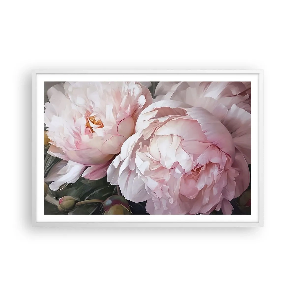 Poster in een witte lijst - In bloei gestopt - 91x61 cm