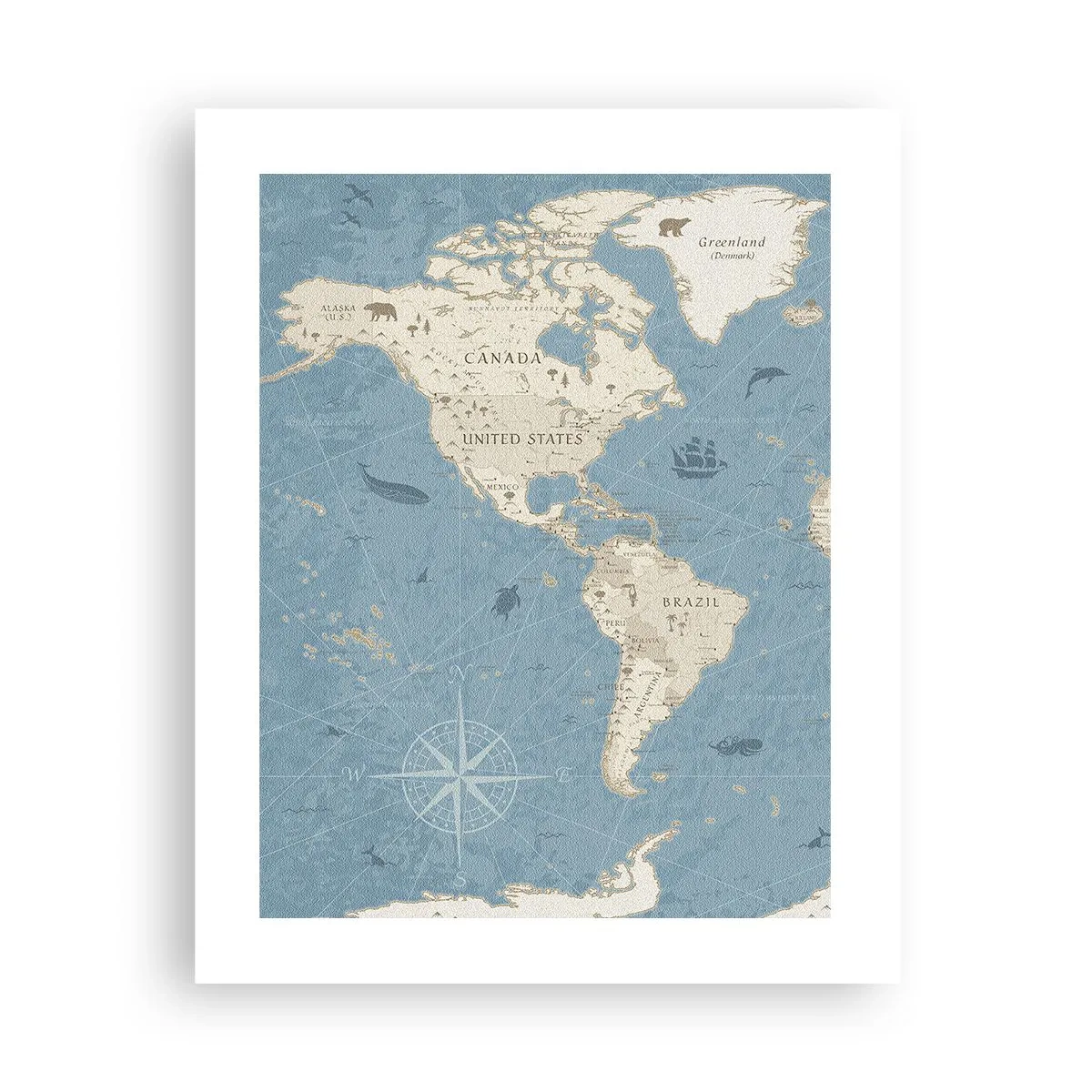 Poster - De wereld binnen handbereik - 40x50 cm